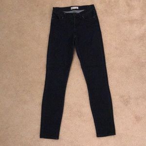 Madewell Dark Wash Rinse Skinny Jeans